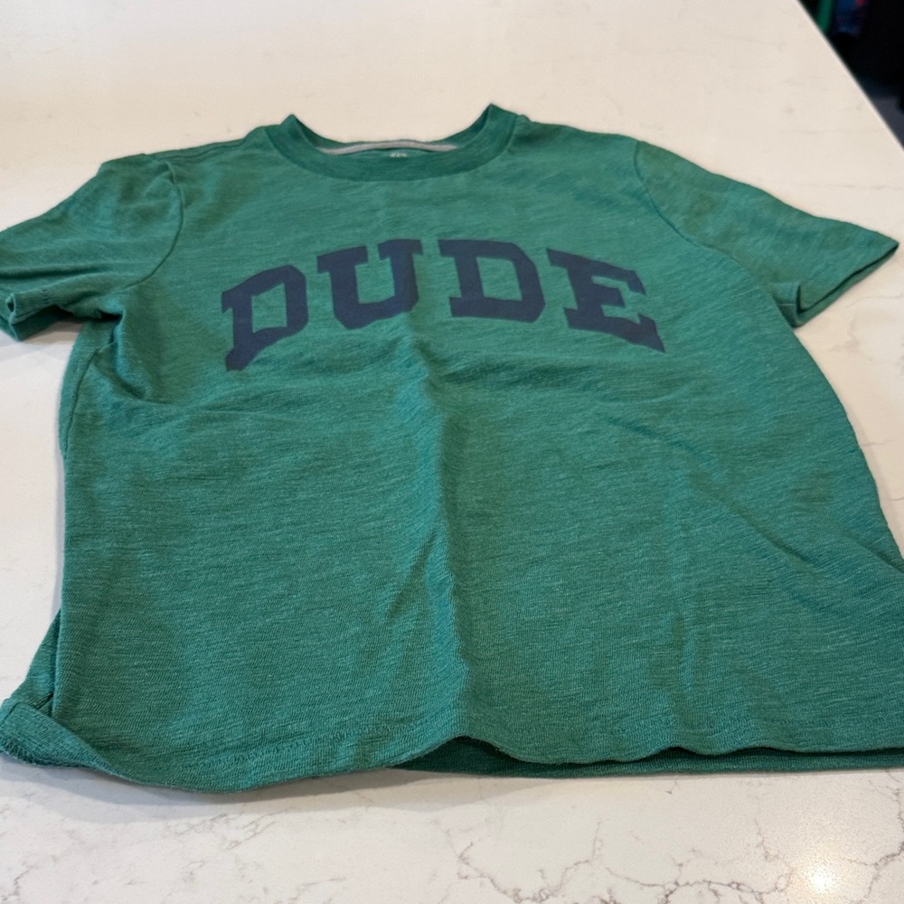 Kids 'Dude' Gap Graphic Tee - Green
